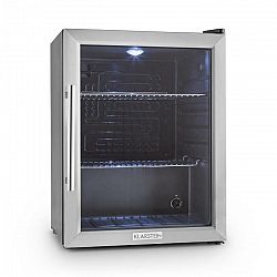 Klarstein Beersafe XL, chladnička s objemom 65 litrov, energet. trieda B, sklenené dvere, nerezová oceľ