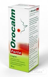Orocalm Forte 3 mg/ml orálna roztoková aerodisperzia aer.ors. 1 x 15 ml/88vstrekov