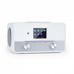 Auna Connect 150 SE, 2.1 internetové rádio, DAB/DAB+/PLL-FM, BT, 2,8" TFT displej, biele