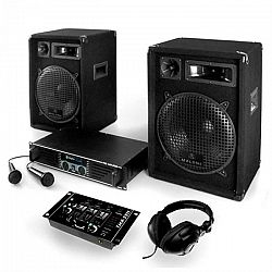 Electronic-Star Bass Boomer, USB PA systém, 400 W, systém so zosilňovačom, reproduktormi a kabelážou