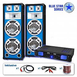 Electronic-Star PA set Blue Star Series„Bassveteran“, 1600 W