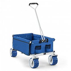 Waldbeck The Blue, ručný vozík, skladací, 70 kg, 90 l, kolesá Ø 10 cm, modrý